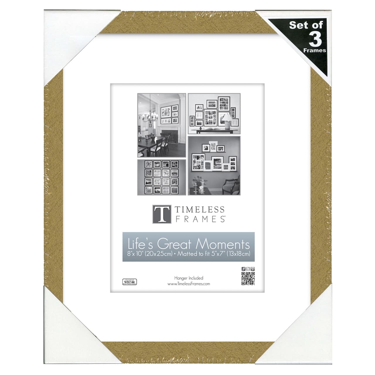 Timeless Frames&#xAE; Life&#x27;s Great Moments Gold 5&#x22; x 7&#x22; Tabletop Frame with Mat